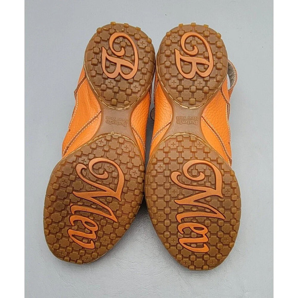 Bernie Mev Women's Orange Sandal Size 37EU / 6.5 US Slip-On Flats - Picture 10 of 14